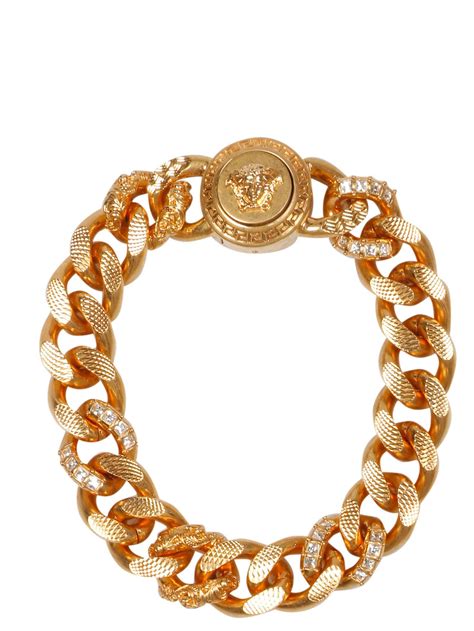 versace bracelet men's gold.